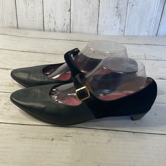 Vintage Nina Kitten Heel  Suede and Leather Mary Jane - Picture 9 of 13
